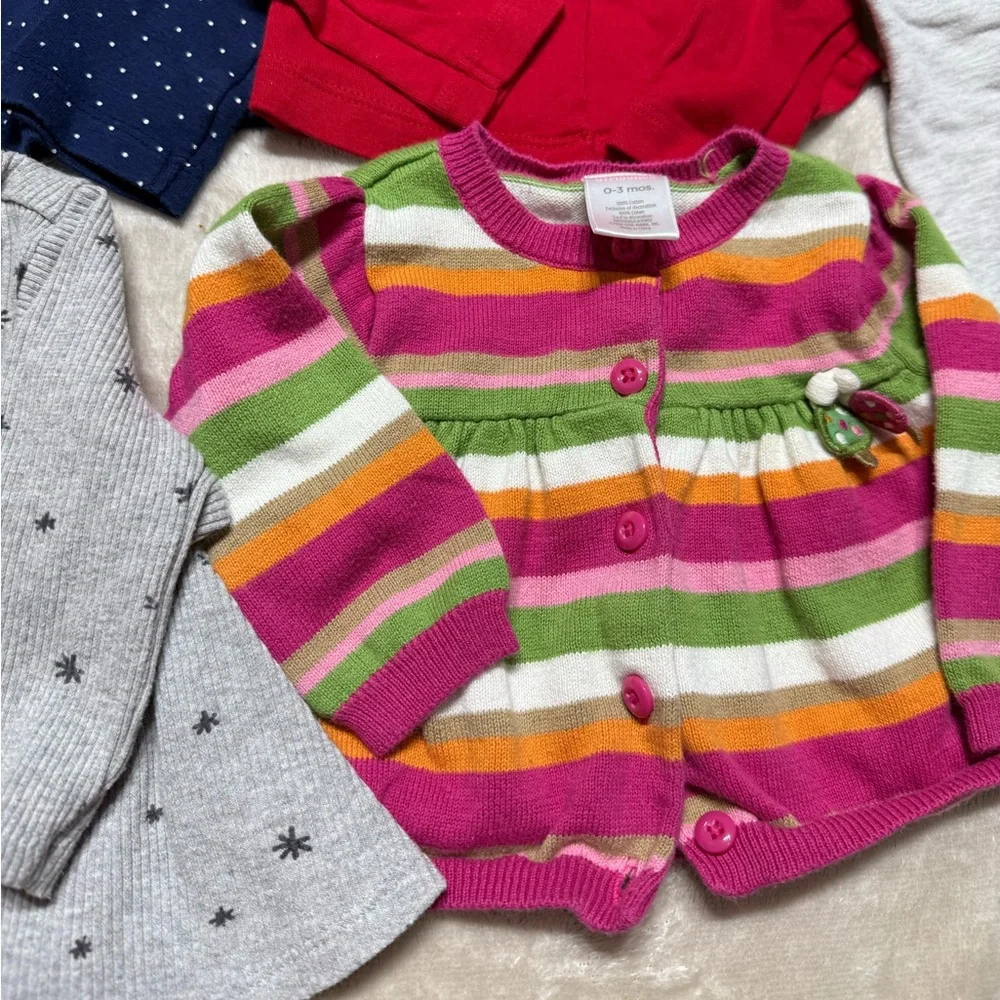 Baby Girl Winter Clothes Bundle Lot | 0-3M | Carter’s, Gymboree, Modern Moments